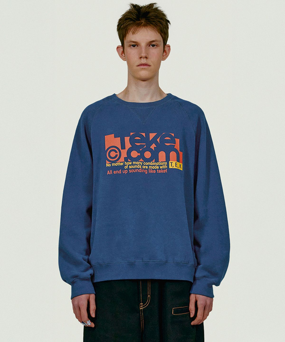 테켓(TEKET) Folder Sweatshirt Blue