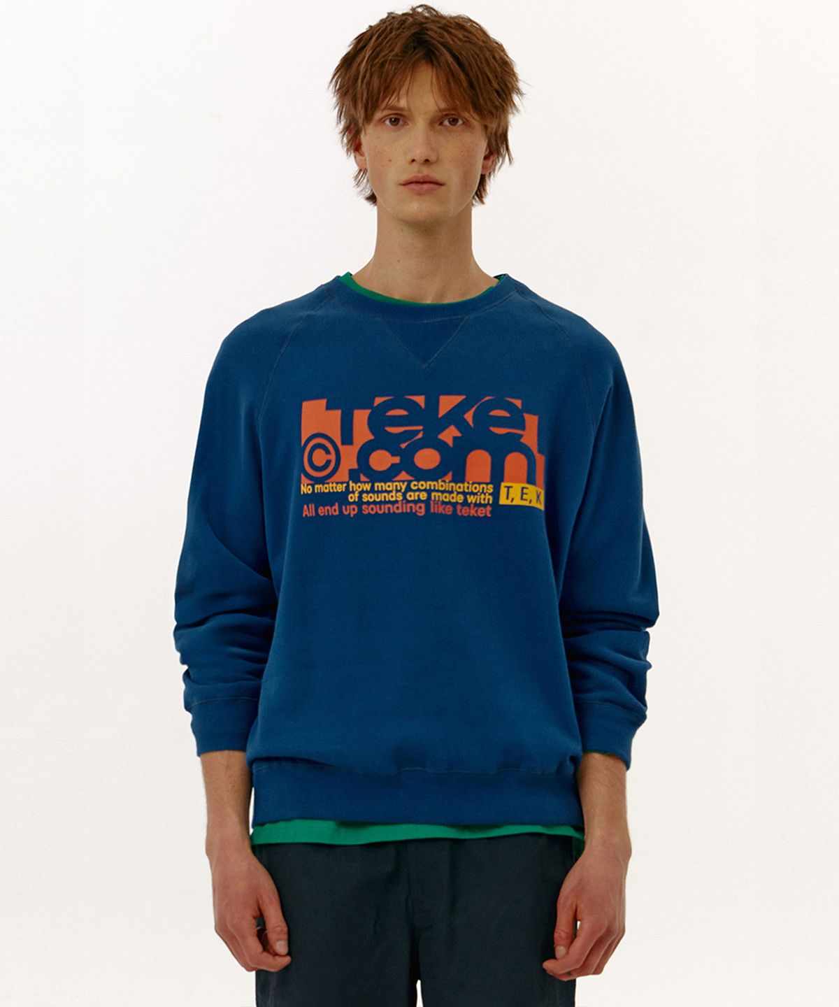 테켓(TEKET) Folder Sweatshirt Blue