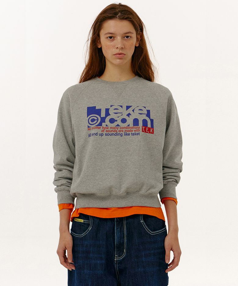 Folder Sweatshirt Melange Gray