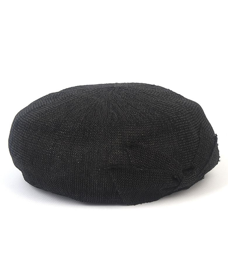Summer Ribbon Black Beret 베레모