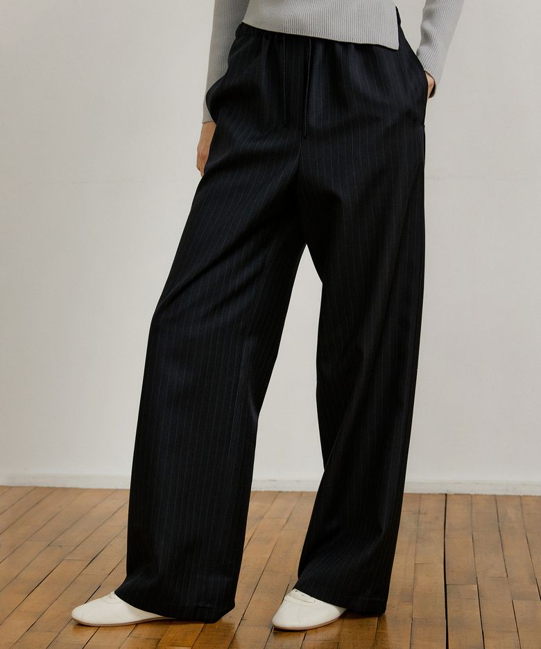 STRIPE BANDING PANTS_2COLOR
