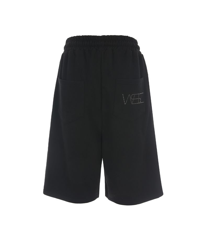 Cubic line bermuda shorts 001(Black)