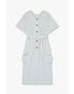 프론트 버튼 벨티드 원피스_라이트 그레이 7255237105
