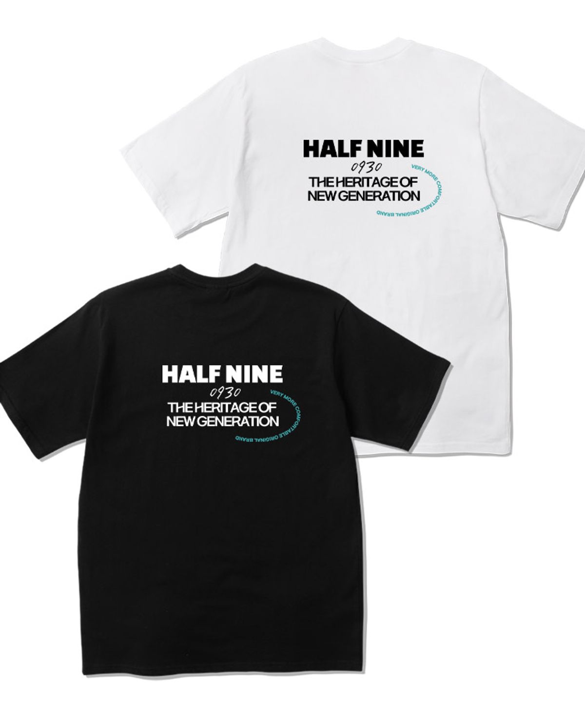 하프나인(HALFNINE) [2PACK] 라운딩 반팔티 E04BRD_HBX10161