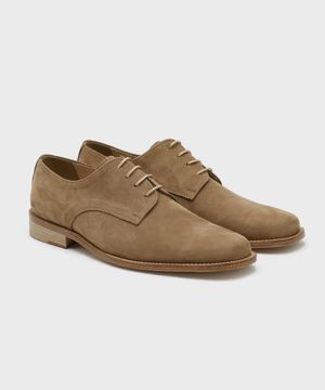 [홍창] Merlin_미니멀 세미스퀘어 더비 8430 [BEIGE NUBUCK]