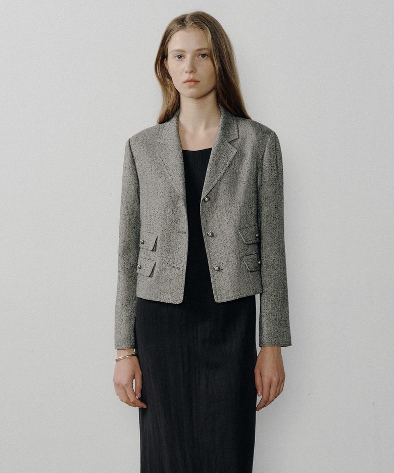 HERRINGBONE TWEED JK_2COLOR