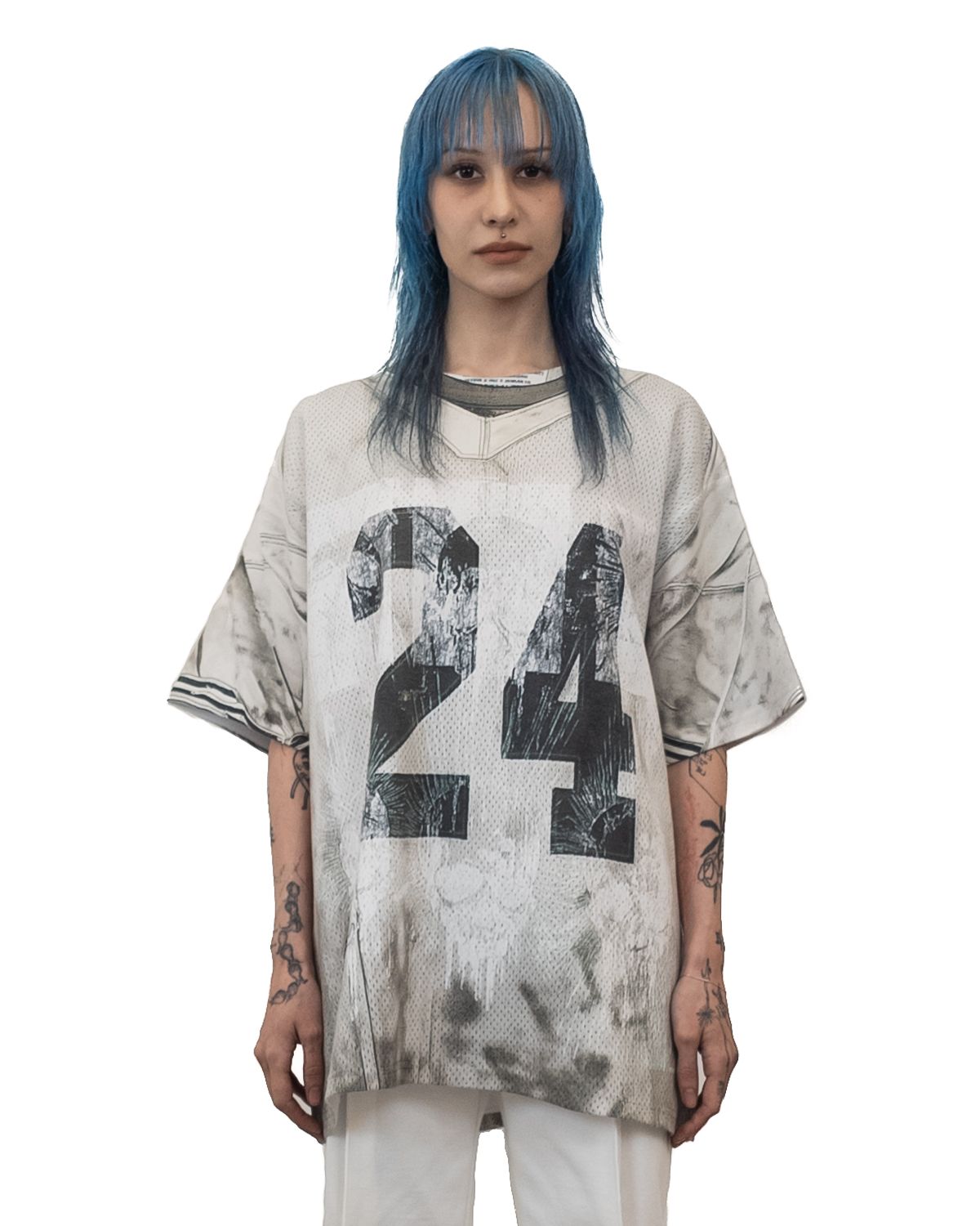 도그마 엑스(DOGMA EHKS) OVERSIZED FOOTBALL JERSEY TROMPE LOEI TOP GREY