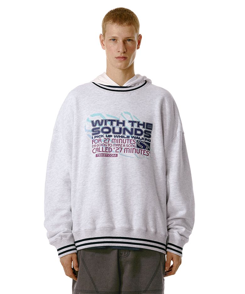 27 Minutes Song Sweatshirt Melange Gray