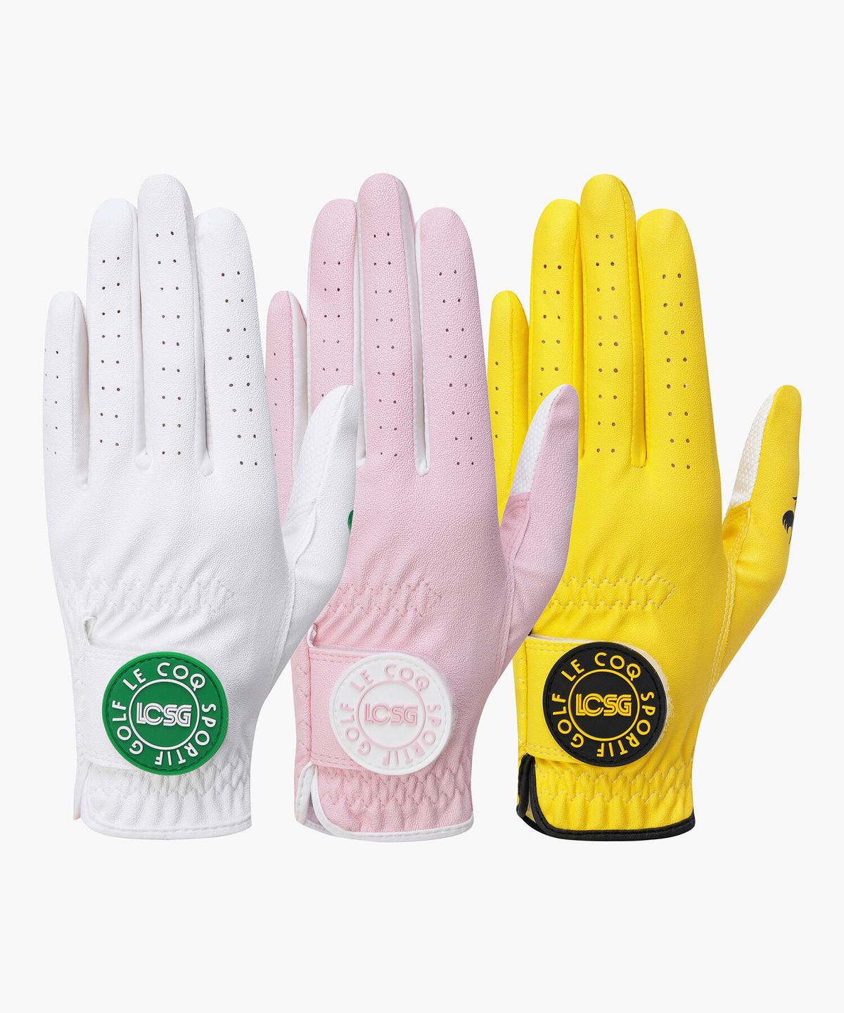 르꼬끄 골프(LECOQ GOLF) 여성 합피 한손장갑(3set) (GQ322LGL81)