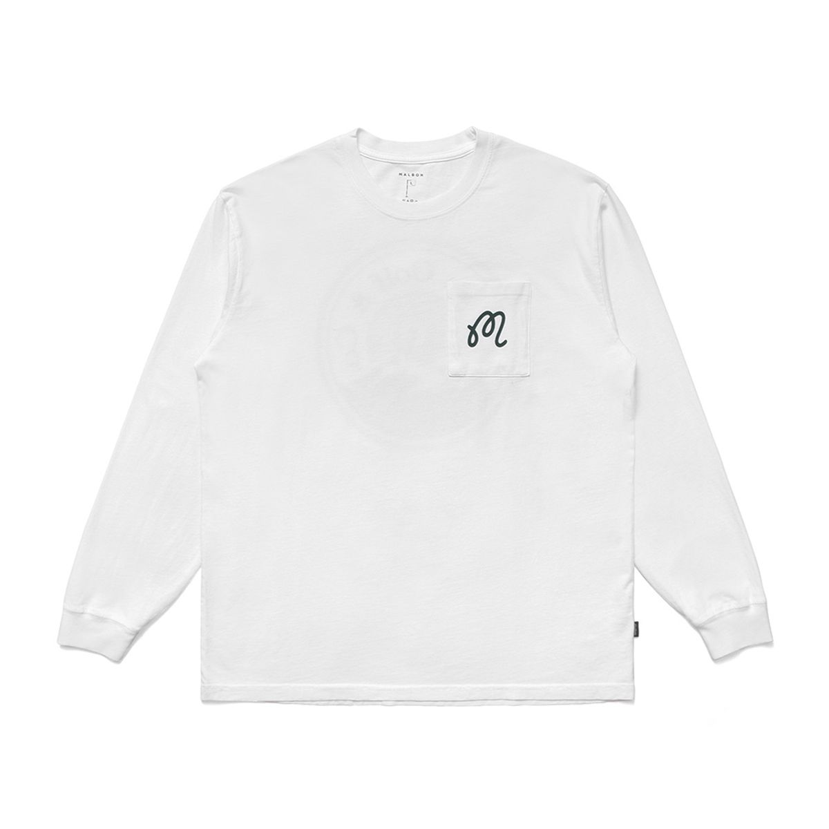 말본 골프(MALBON GOLF) [OUTDOORS CLUB] 익스페디션 롱슬리브 티셔츠 WHITE (MAN)