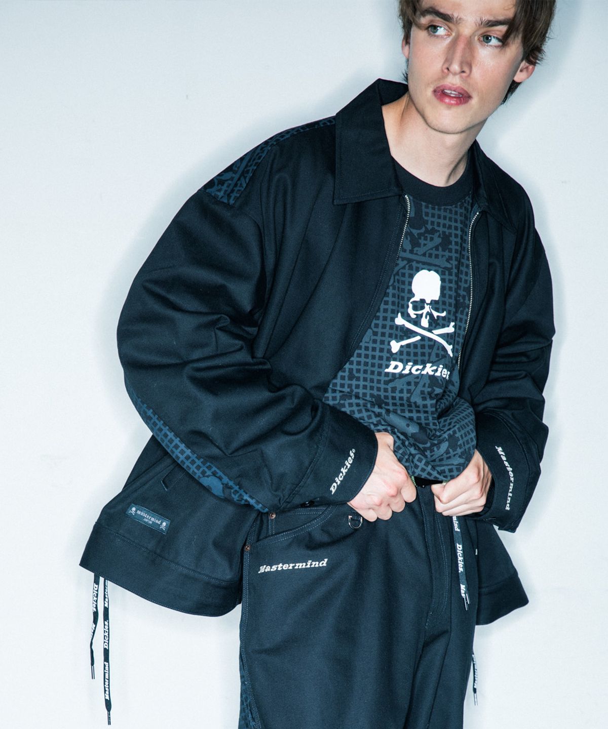 디키즈(DICKIES) 디키즈 X 마스터마인드 아이젠하워 재킷 BLACK