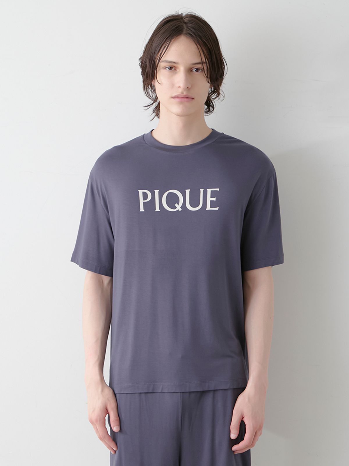 젤라또 피케(GELATO PIQUE) [HOMME] [접촉 냉감] 컬러 레이온 로고 티셔츠 PMCT254220