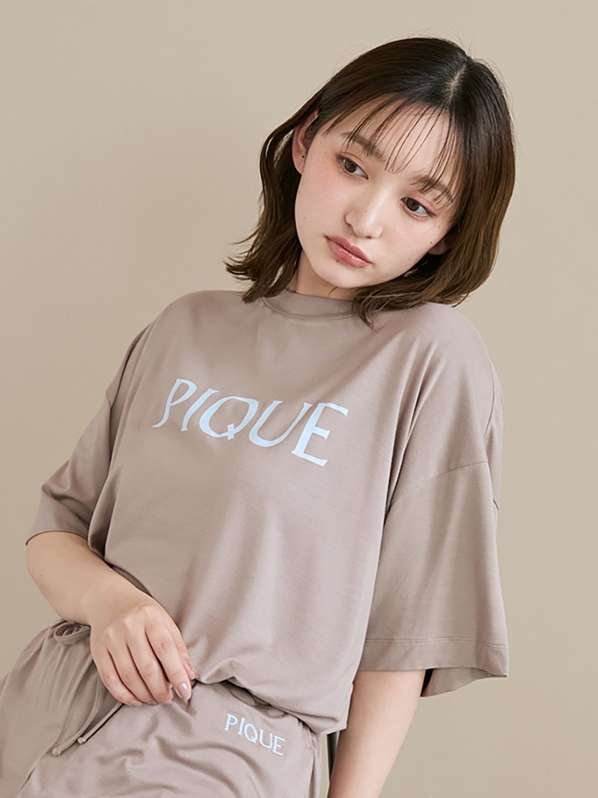 젤라또 피케(GELATO PIQUE) [접촉 냉감] 컬러 레이온 로고 티셔츠 PWCT254216