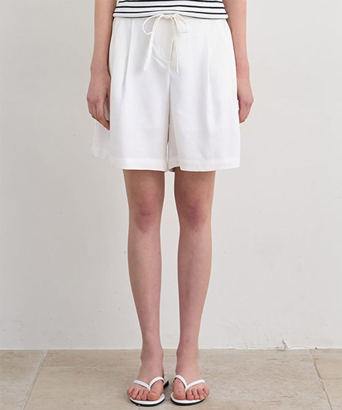 디애니(THE ANY) Wave Linen Bermuda Pants