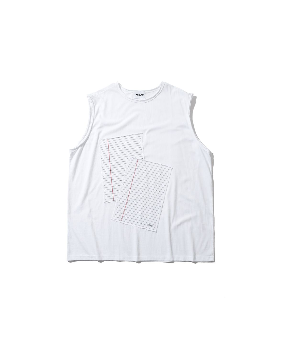 앵글런(ANGLAN) Notebook Patch Sleeveless - White