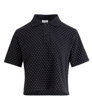 핀 도트 PK 폴로 카라티_블랙