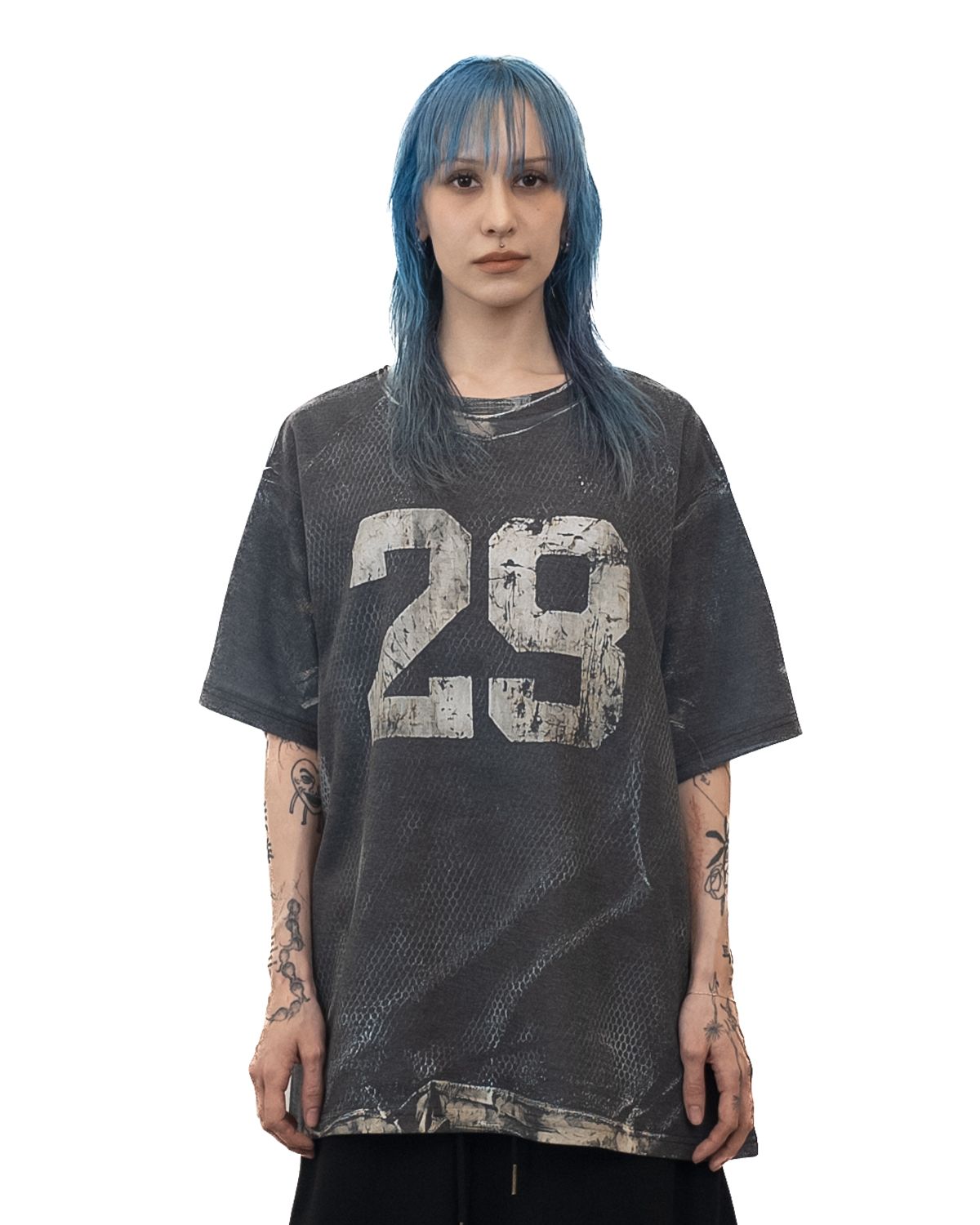 도그마 엑스(DOGMA EHKS) OVERSIZED FOOTBALL JERSEY TROMPE LOEI TOP DARK GREY