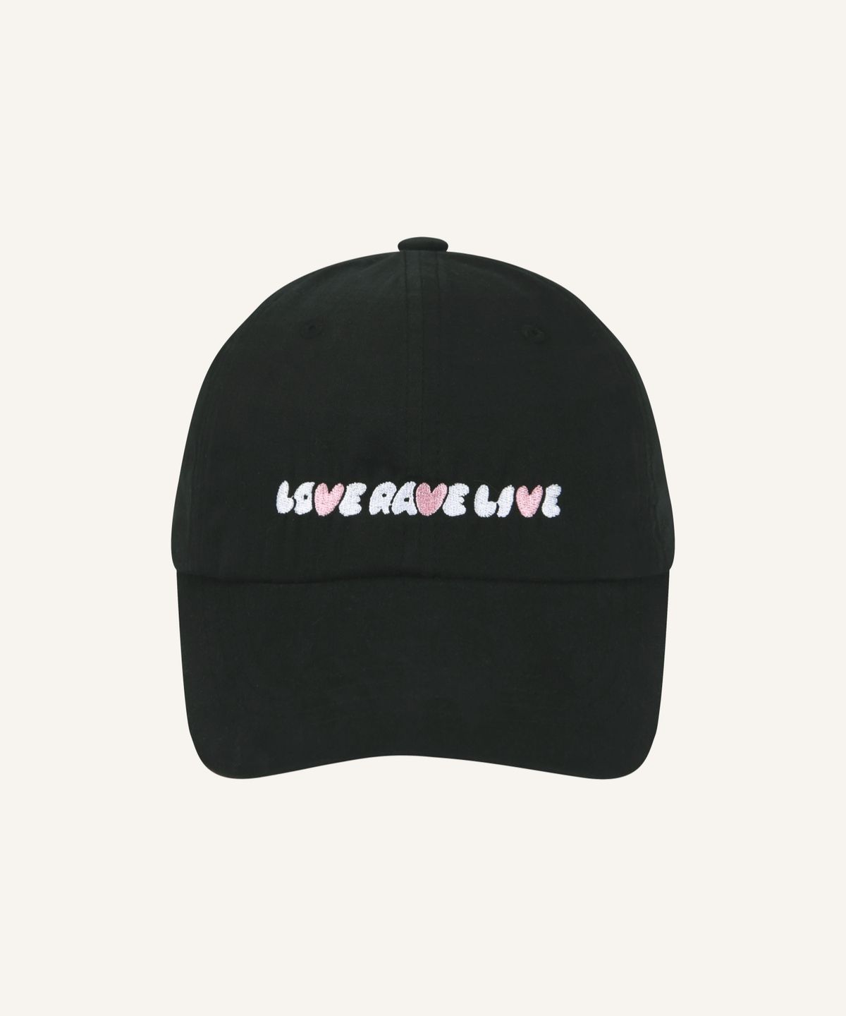 러브레이브리브(LOVERAVELIVE) 사랑하고 즐기며 살자  볼 캡 (Black)