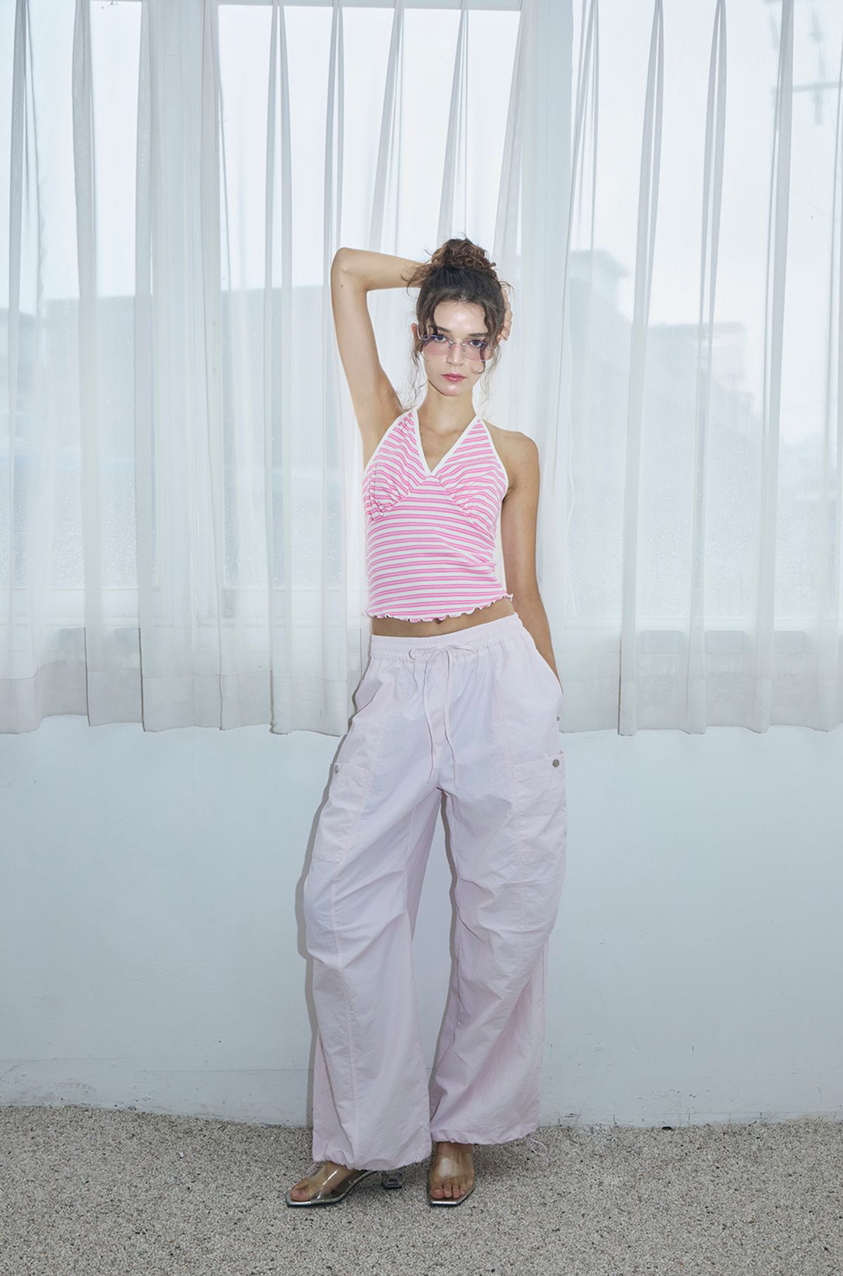 카프리슈(CAPRICIEUX) Aura cargo pants_pink