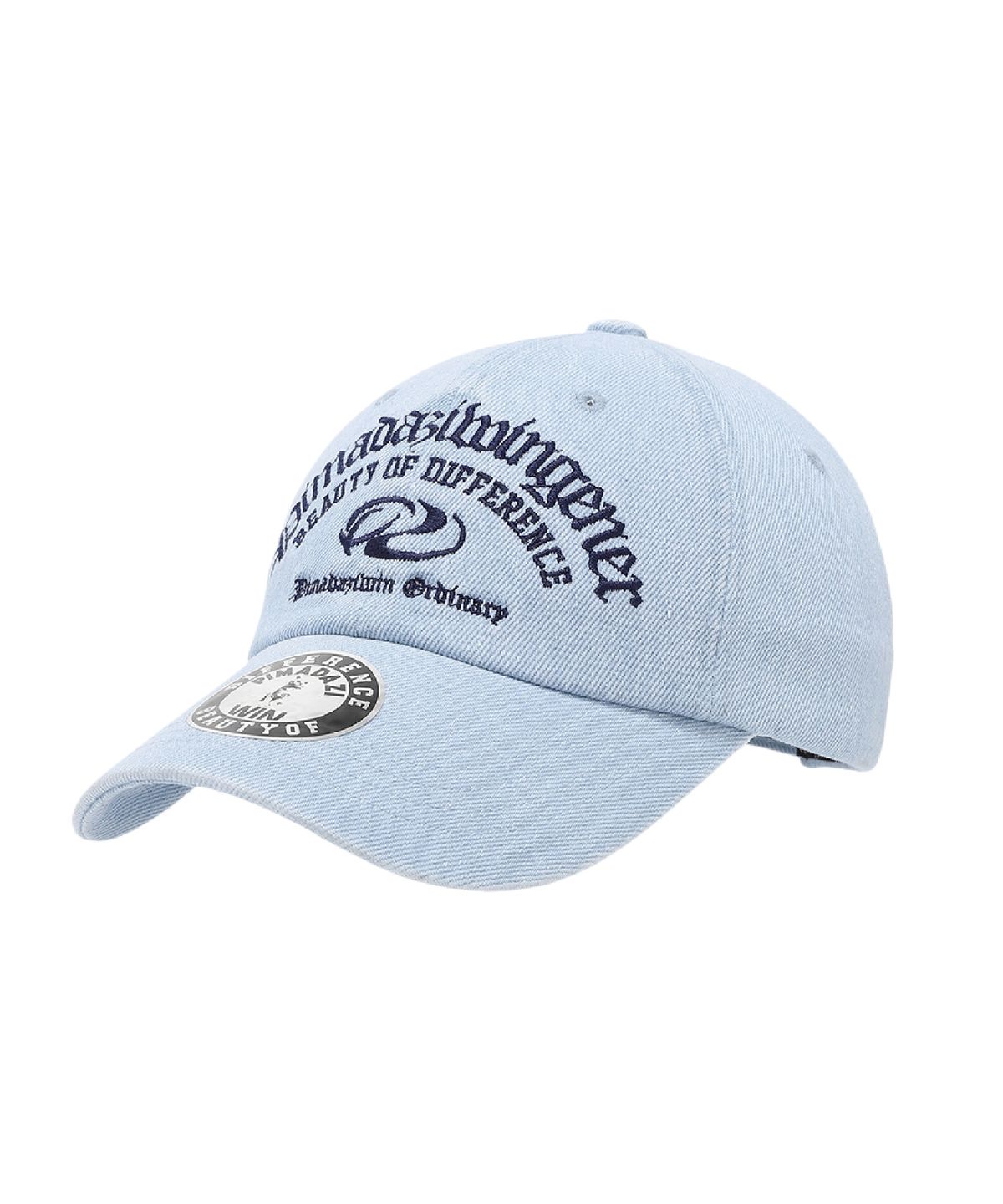 피마다지윈(PIMADAZIWIN) Denim Logo Ballcap_[Light Blue]