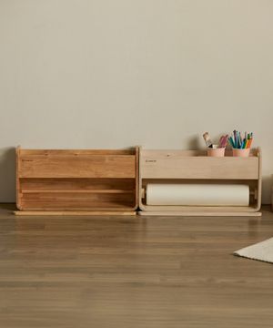 롤페이퍼 원목 미술놀이 수납 거치대 택1