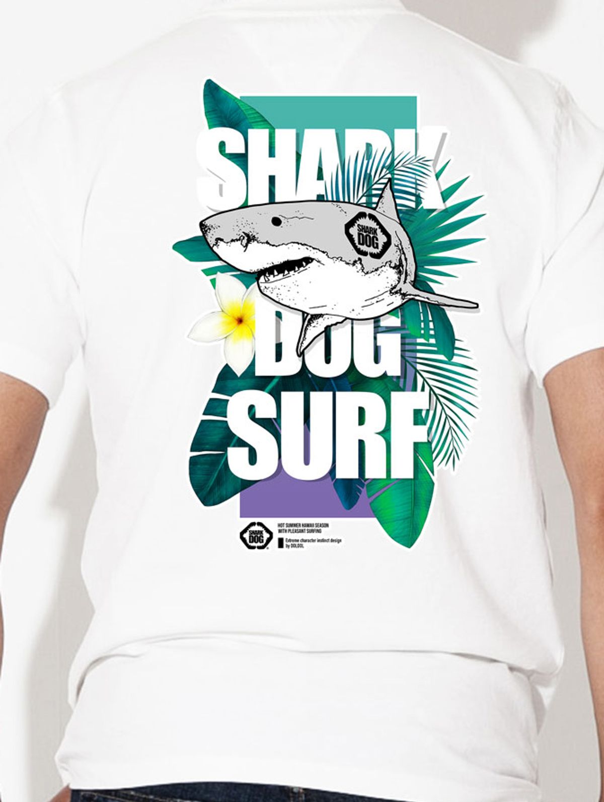 돌돌(DOLDOL) SHARK-DOG_tshirts-193 샤크독 서핑 하와이 그래픽 티셔츠 반팔티