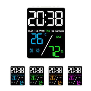 블랙페이스 LED 온습도시계 BF5508