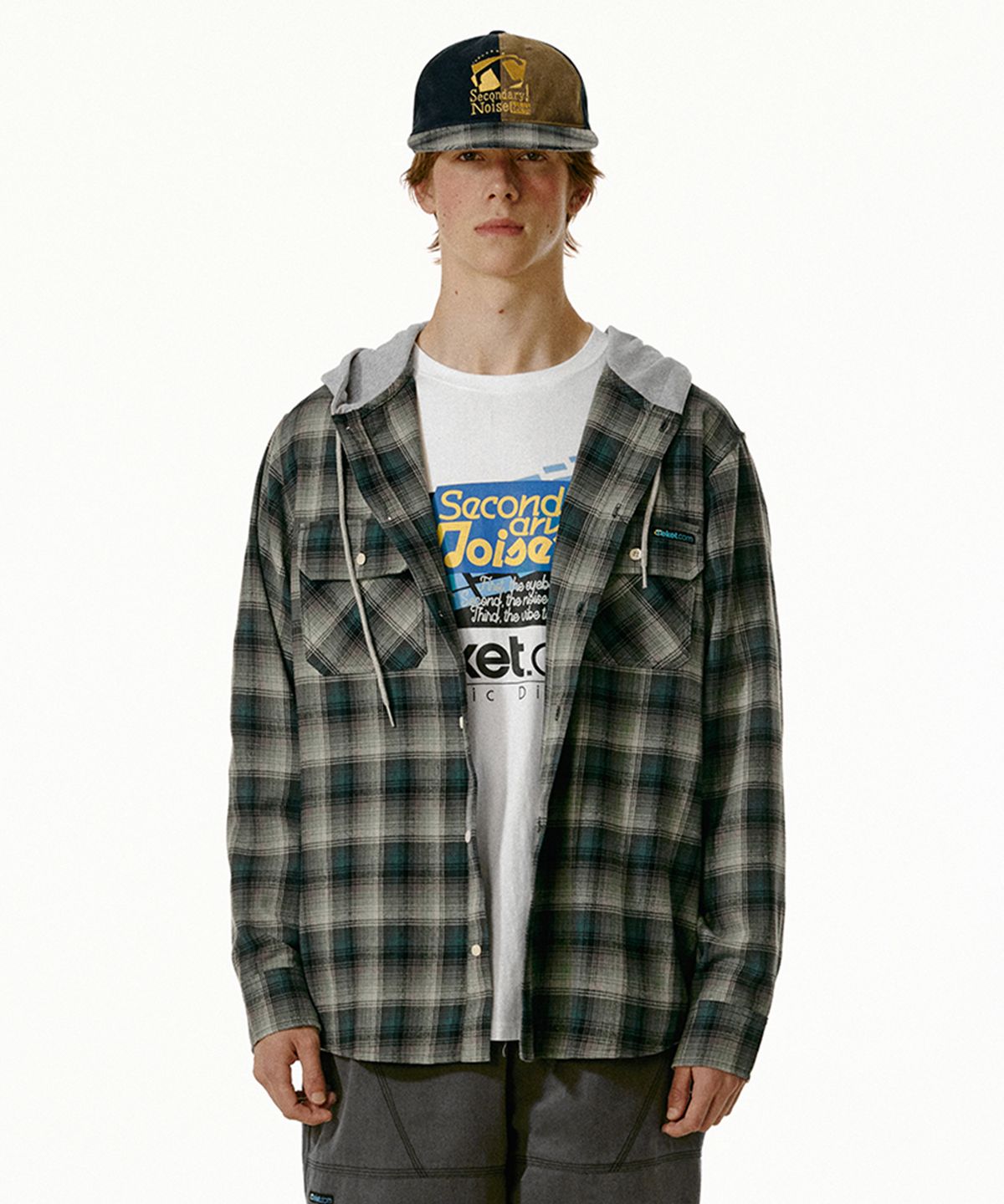 테켓(TEKET) Soundcheck Hooded Shirt Green