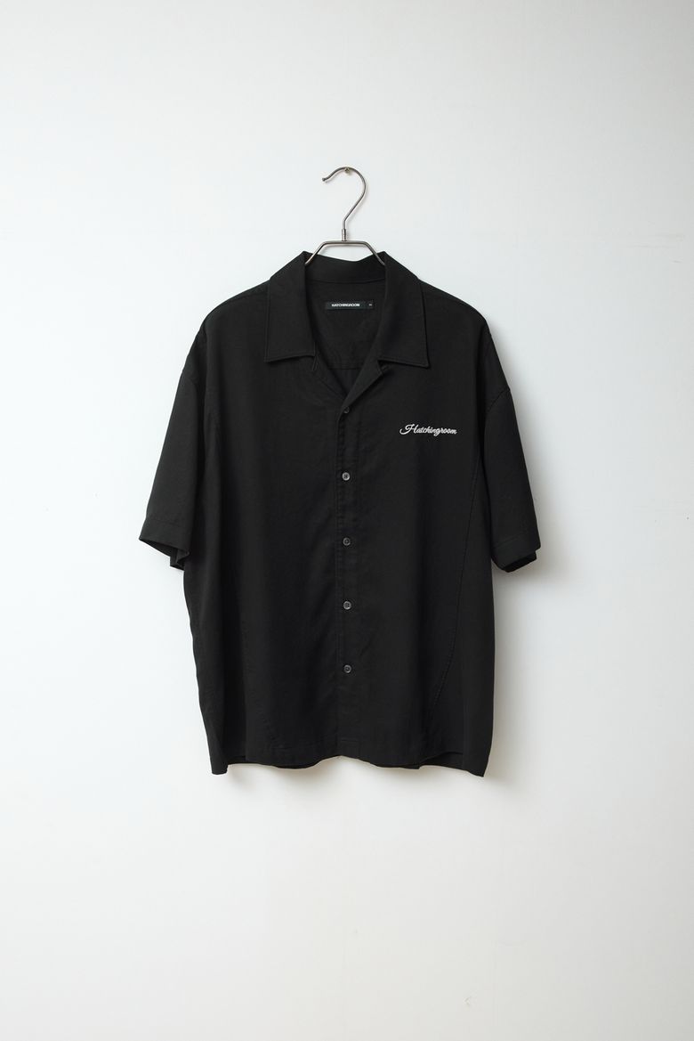 Camp Collar Shirt Tencel Black