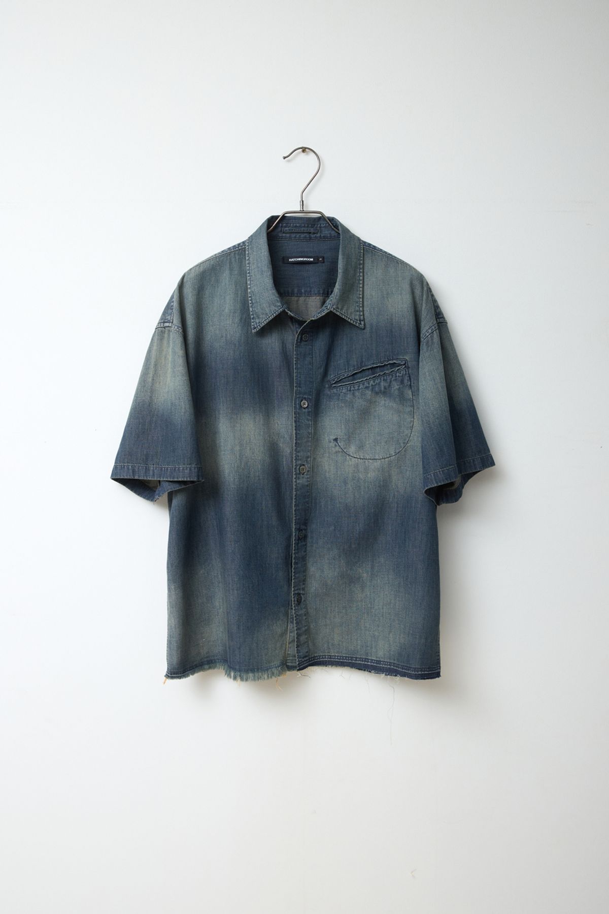해칭룸(HATCHINGROOM) Over Shirt Denim Blue