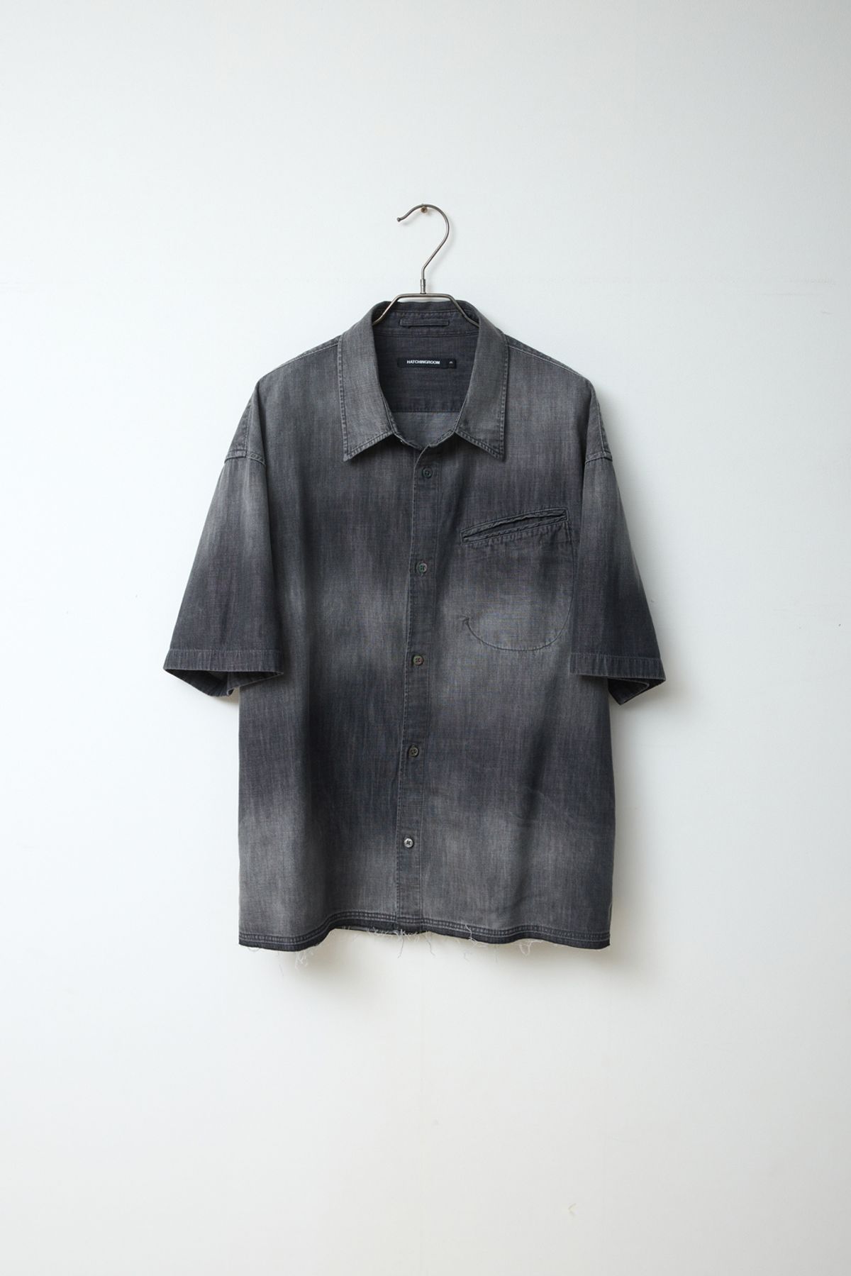 해칭룸(HATCHINGROOM) Over Shirt Denim Grey