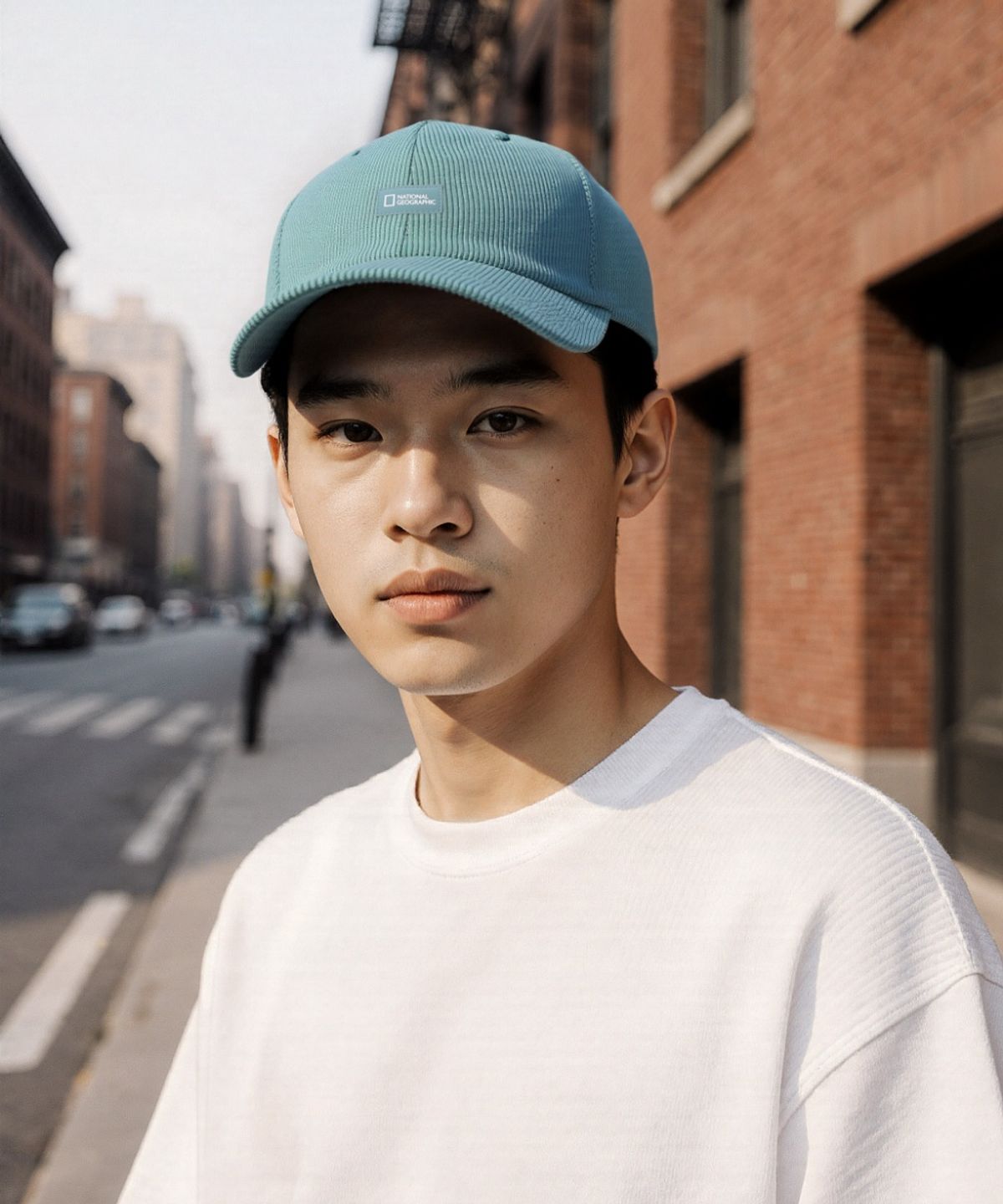 내셔널지오그래픽(NATIONALGEOGRAPHIC) N253AHA510 코듀로이 볼캡 TEAL GREEN