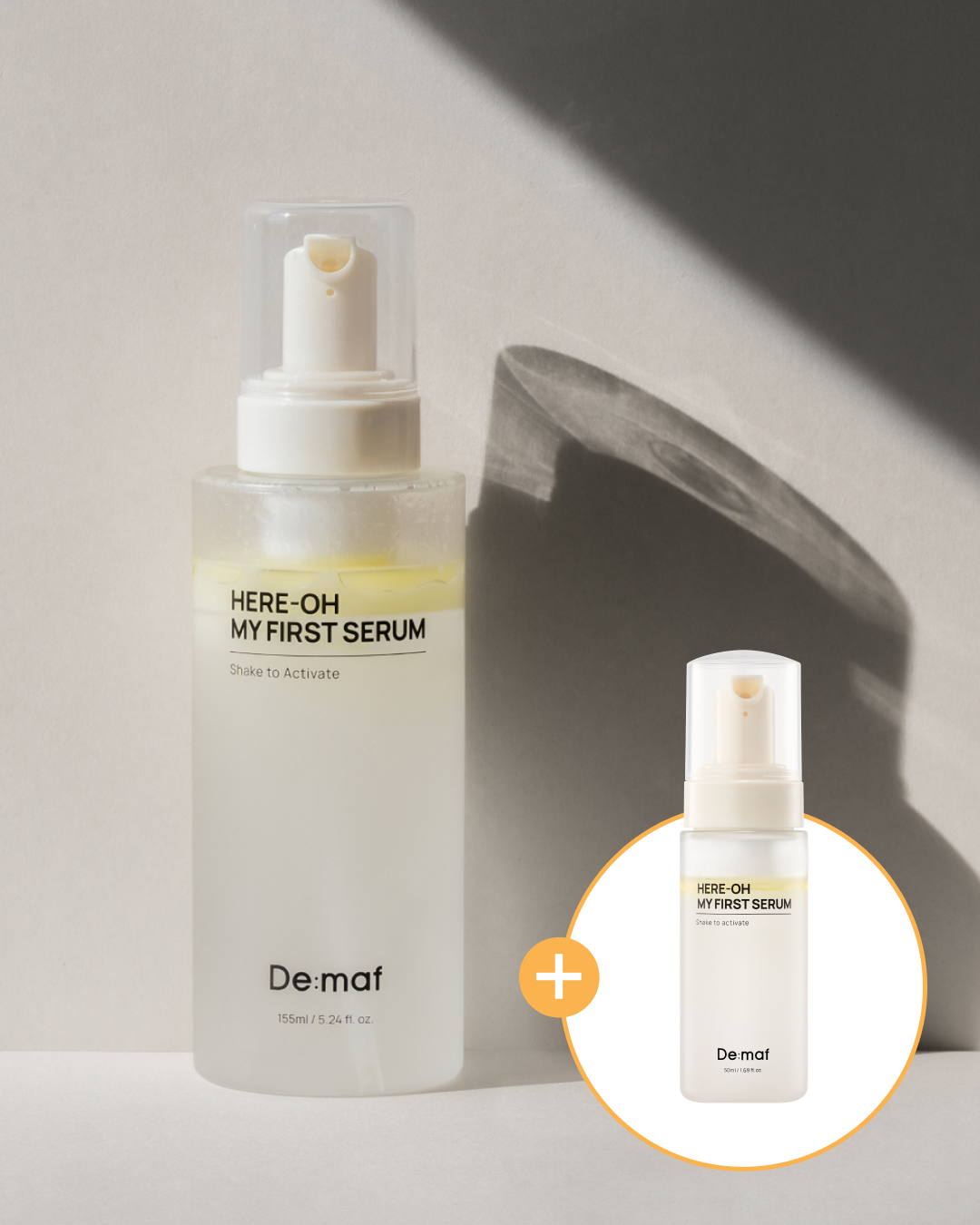 MUSINSA公式 | DEMAF Double Here-Oh My First Serum Set(155ml+50ml)