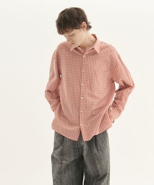 클래식 체크 셔츠_레드