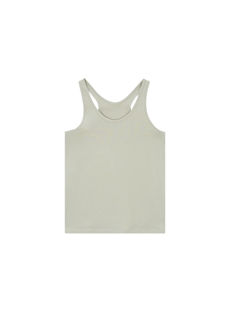 Deep back basic tank - olive