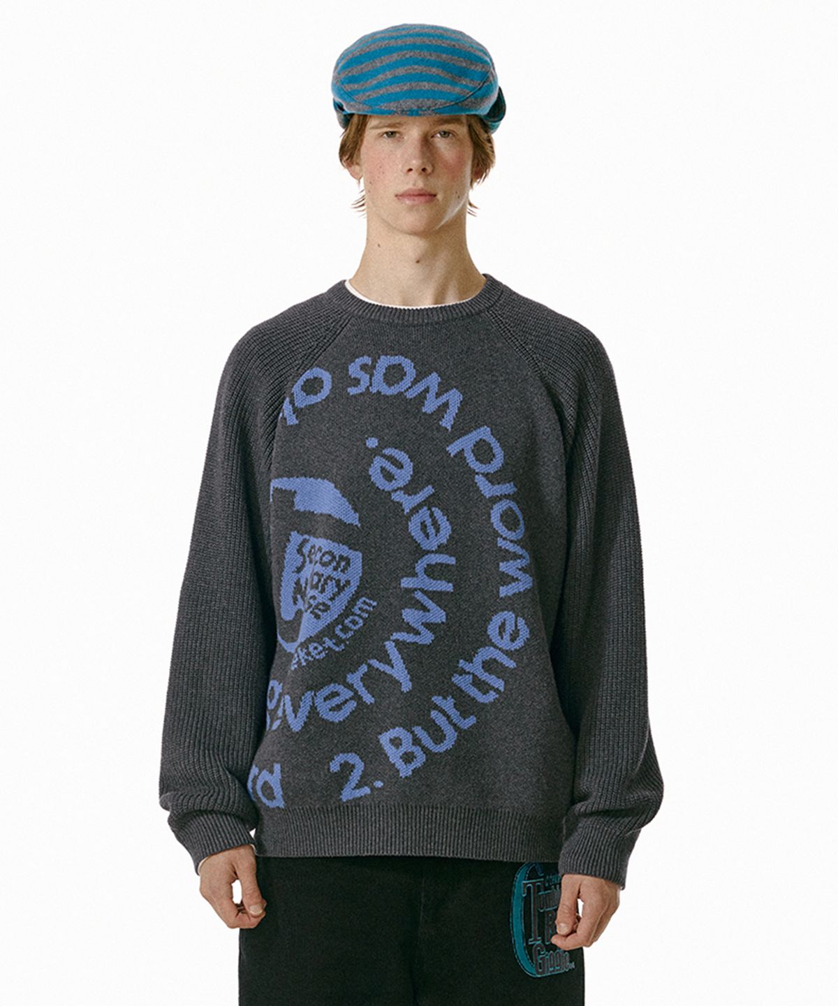 테켓(TEKET) Off The Record Knit Sweater Charcoal