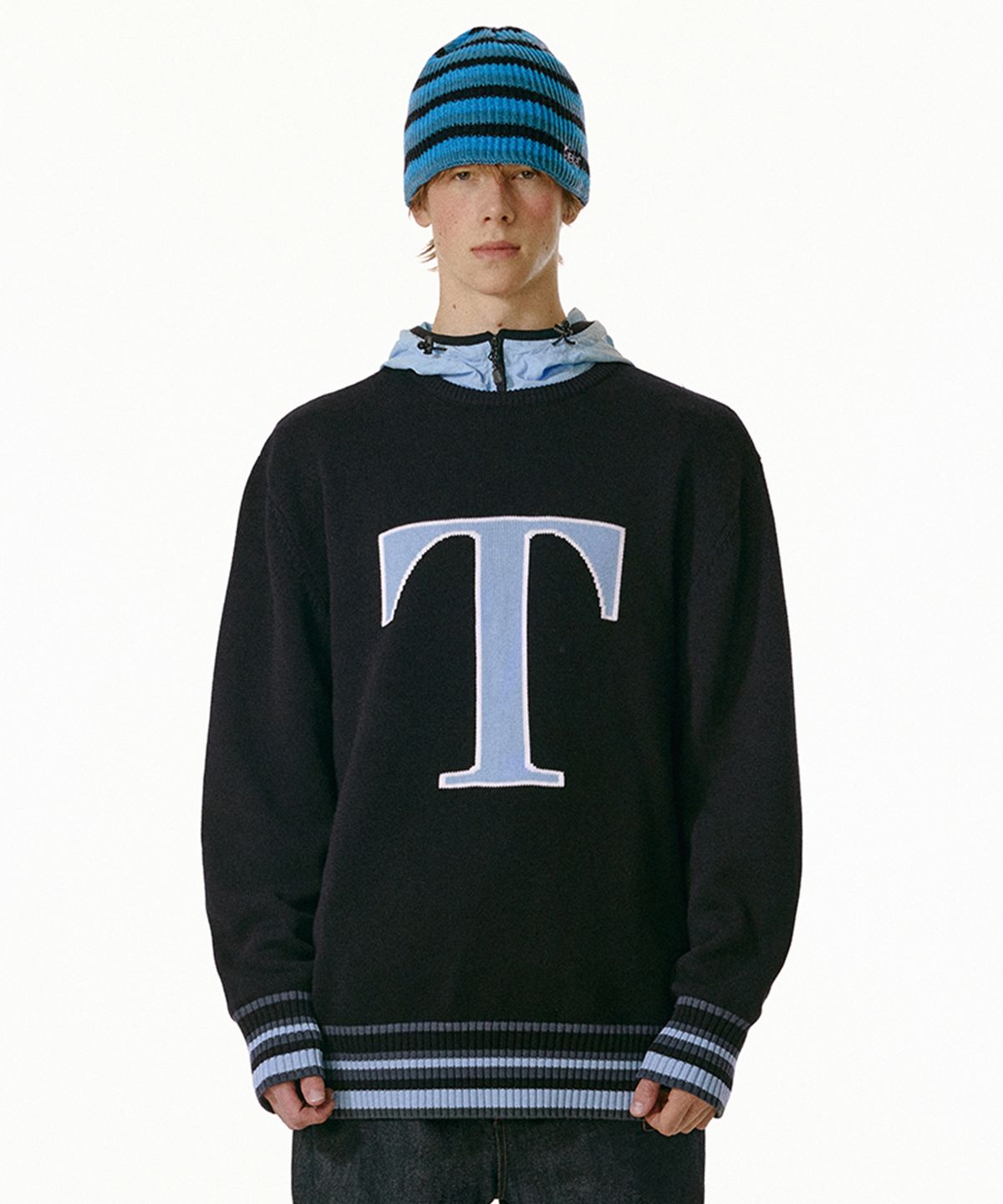 테켓(TEKET) T Loose Knit Sweater Black