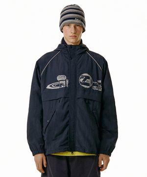 Jingle Words Wind Jacket Navy