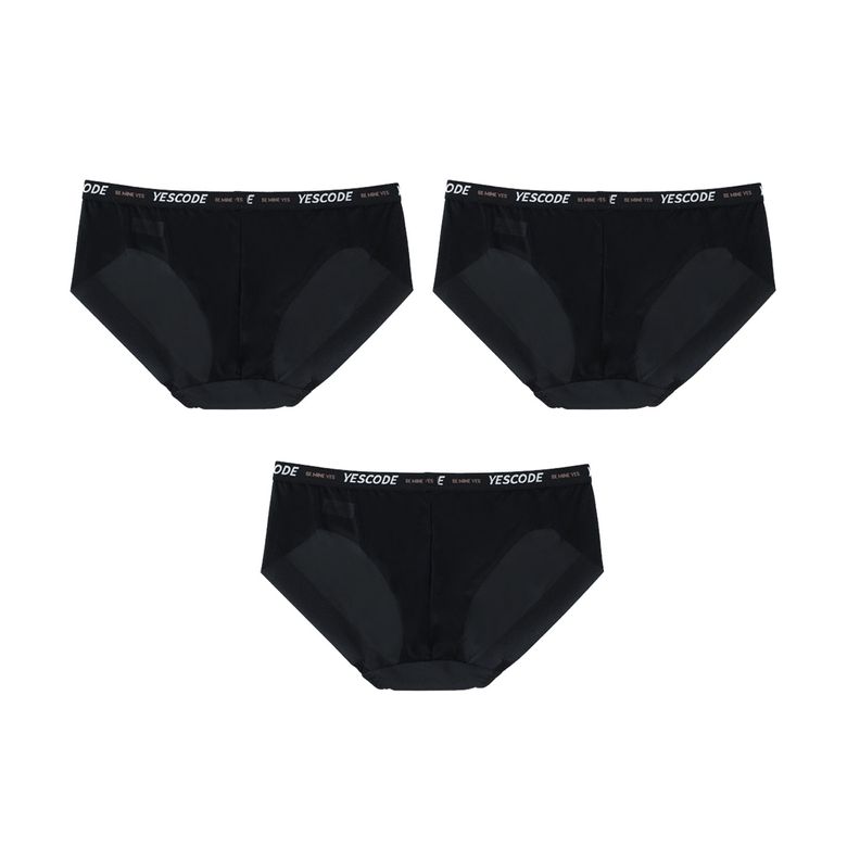 비프리 올데이 블랙 헴팬티_3매입 SET