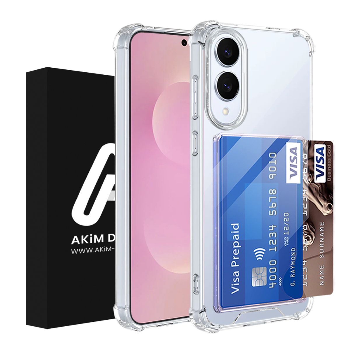 아킴(AKIM) 갤럭시S25 엣지 카드슬롯 투명케이스
