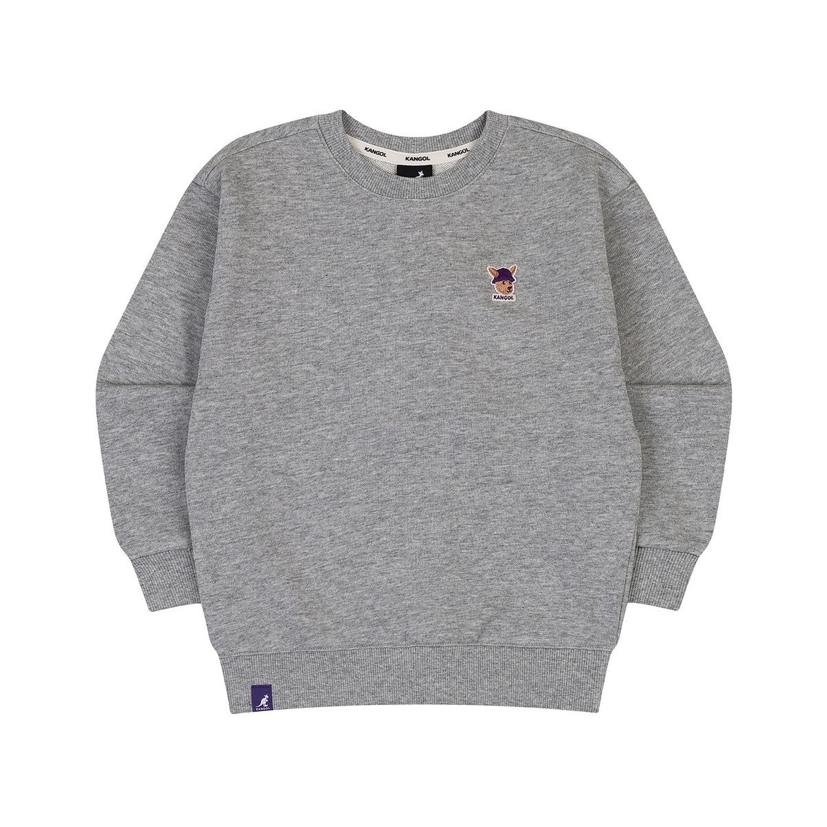 캉골키즈(KANGOL KIDS) 루 심볼 스웻셔츠 RC 0001 멜란지 그레이