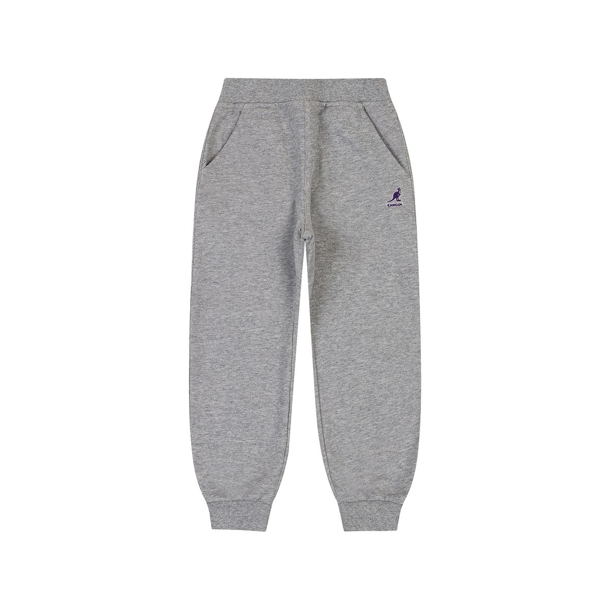캉골키즈(KANGOL KIDS) 클럽 로고 저지 조거 팬츠 RC 0001 멜란지 그레이