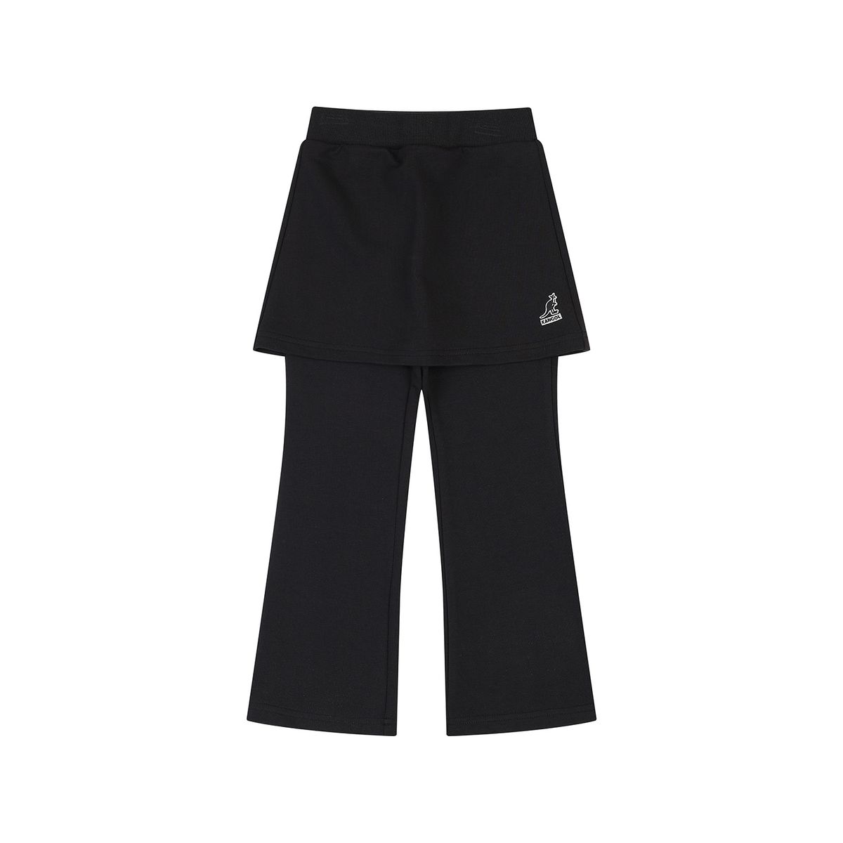 캉골키즈(KANGOL KIDS) 클럽 로고 저지 스커트 팬츠 RC 2002 블랙