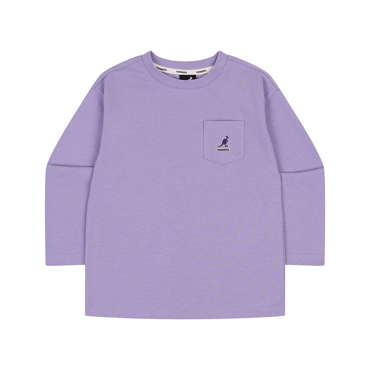 캉골키즈(KANGOL KIDS) 포켓 클럽 로고 티셔츠 RC 0004 라벤더
