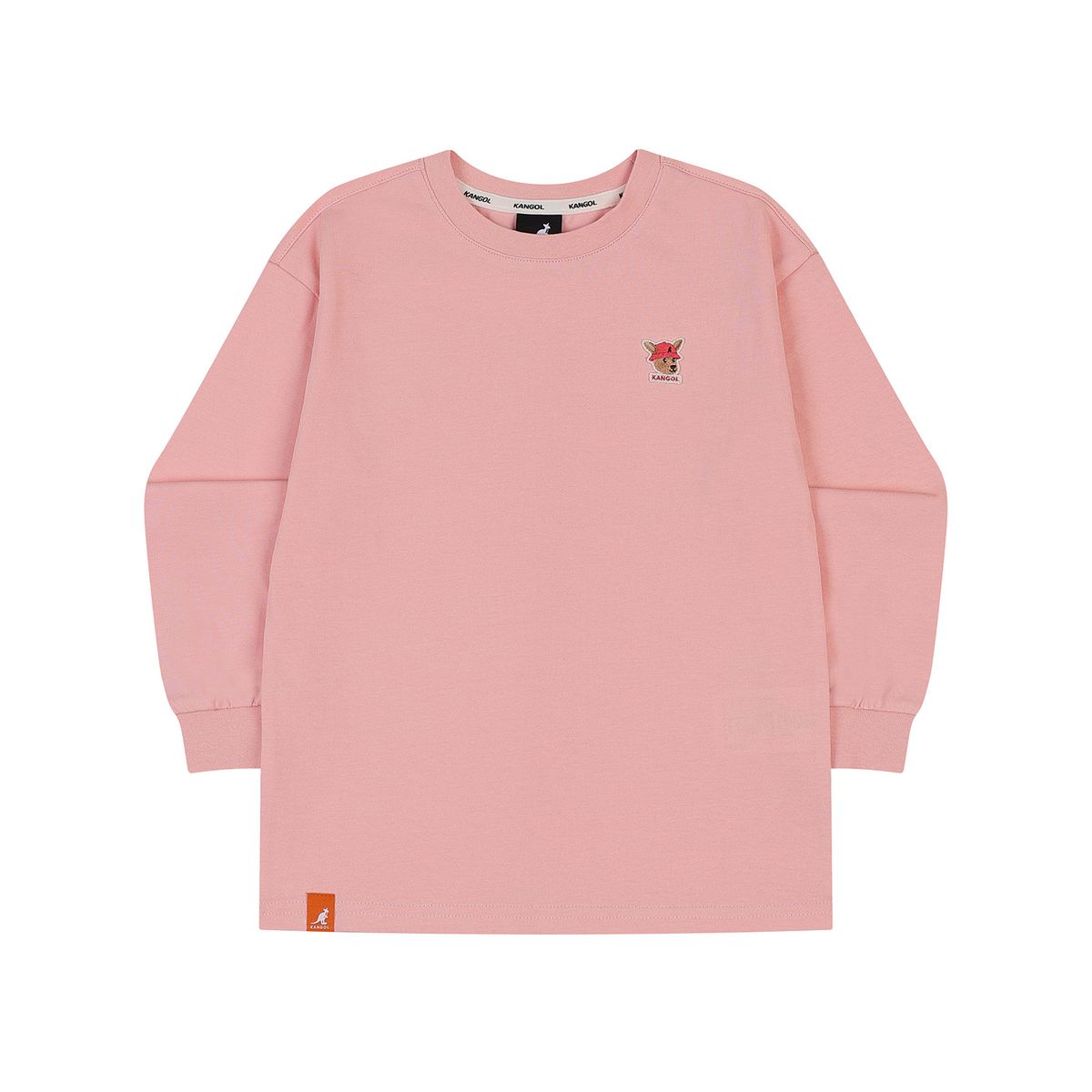 캉골키즈(KANGOL KIDS) 루 심볼 롱 슬리브 티셔츠 RC 0005 핑크