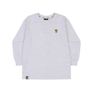 루 심볼 롱 슬리브 티셔츠 RC 0005 멜란지 그레이