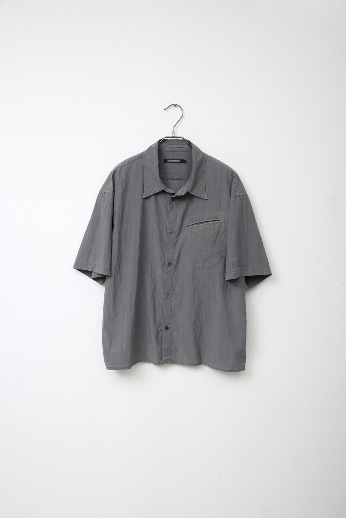 해칭룸(HATCHINGROOM) Over Shirt 1/2 Grey