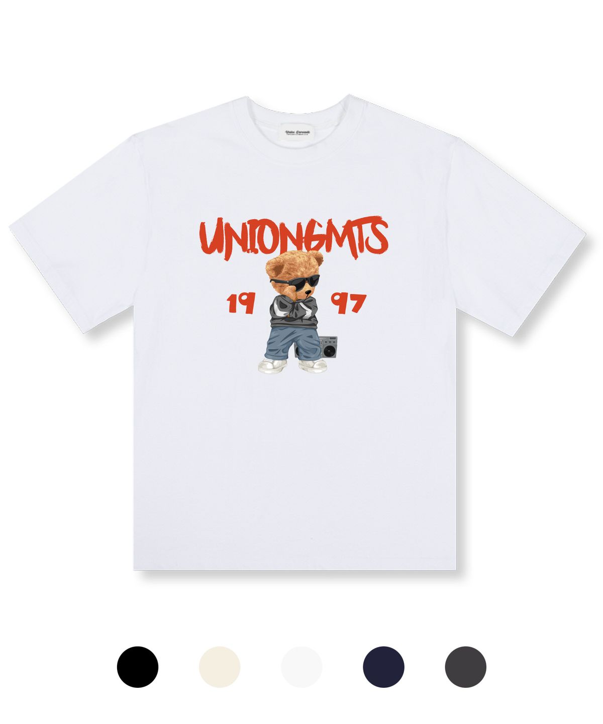 유니온가먼츠(UNION GARMENTS) 댄서베어 오버핏 반팔 티셔츠 5 COLOR