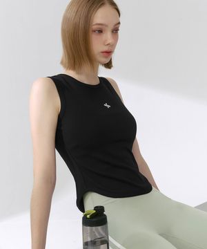 리브드 텐션 슬리브리스 블랙 XFK2TE1101