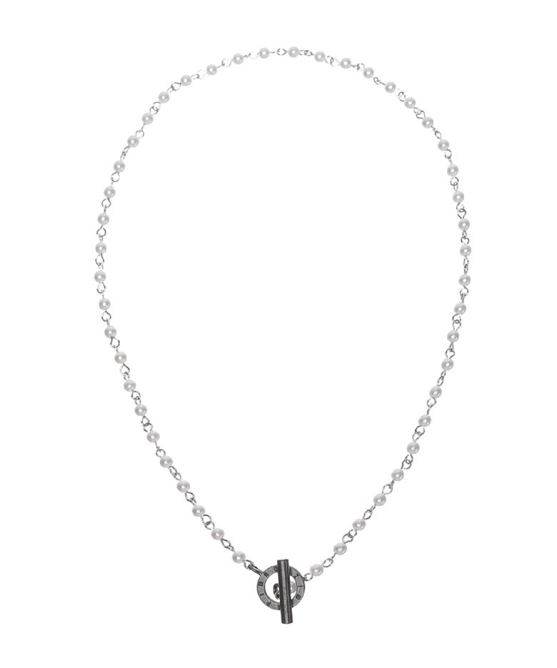 White Chain Pearl Necklace_[Light]